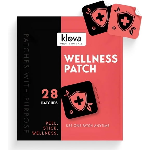 Klova Immune Support Wellness Patch with Zinc, Bee Propolis & Pterostilbene  24-Hour Calm Support for Adults  28 Count