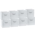 11 inch cube storage bins 8pack, Fabric Collapsible Storage