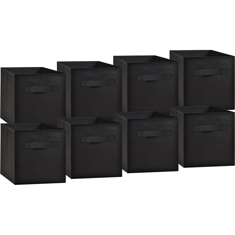 6 Pack Fabric Storage Cubes with Handle, Foldable 11 inch Cube Storage  Bins, Storage Baskets for Shelves, Storage Boxes for Organizing Closet  Bins,Black W1401133345 Sale, Reviews. - Opentip