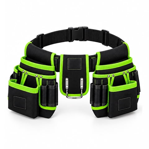 Klsdynlned Tool Belt, Heavy Duty Canvas Electrician Tool Belts for Men with Magnetic Screw Holder