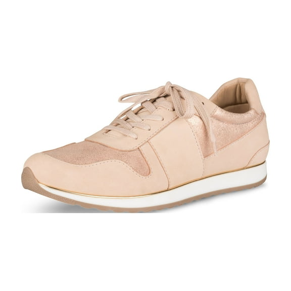 Klub Nico STEFANI Fashion Rose Gold Lace Up Wedge Fashion Running Sneakers (Rose Gold, 8)