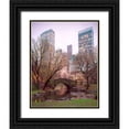 thumbnail image 1 of Klug, Alan 26x32 Black Ornate Wood Framed with Double Matting Museum Art Print Titled - Central Park, NYC, 1 of 4