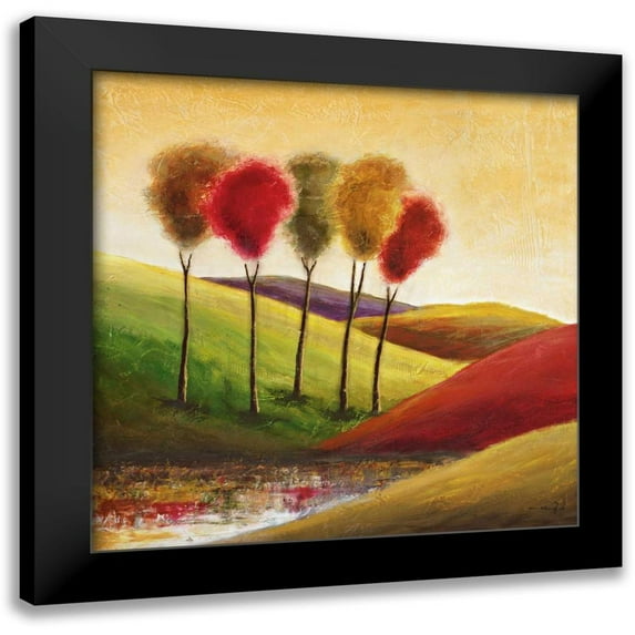Klung, Mike 12x12 Black Modern Framed Museum Art Print Titled - Endless Hills II