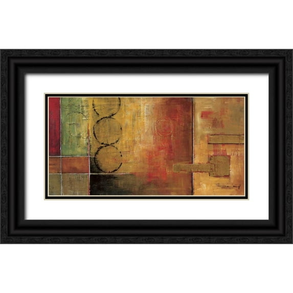 Klung, Mike 24x14 Black Ornate Wood Framed with Double Matting Museum Art Print Titled - Harmony II