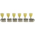thumbnail image 1 of Kluson 6-In-Line Deluxe Series Pearl Single Ring Tuning Machines For Gibson Explorer Nickel, 1 of 1