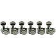 thumbnail image 1 of Kluson 6-In-Line Locking Revolution Series H-Mount Non-Collared Tuning Machines With Staggered Posts Chrome, 1 of 1