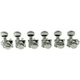 thumbnail image 1 of Kluson 6-In-Line Locking Revolution Series H-Mount Non-Collared Tuning Machines With Staggered Posts Nickel, 1 of 1