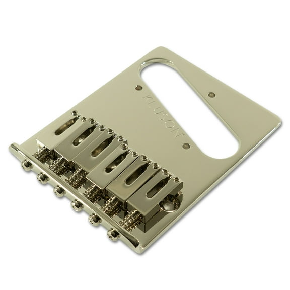 Kluson Contemporary Replacement Bridge For Fender Telecaster With Steel Saddles, #KCTBS-N
