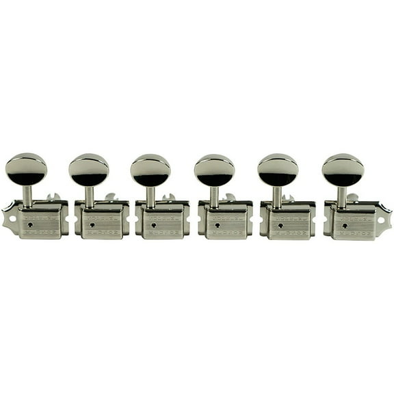 Kluson Supreme 6 In Line Oval Metal BTN Safety Post Nickel