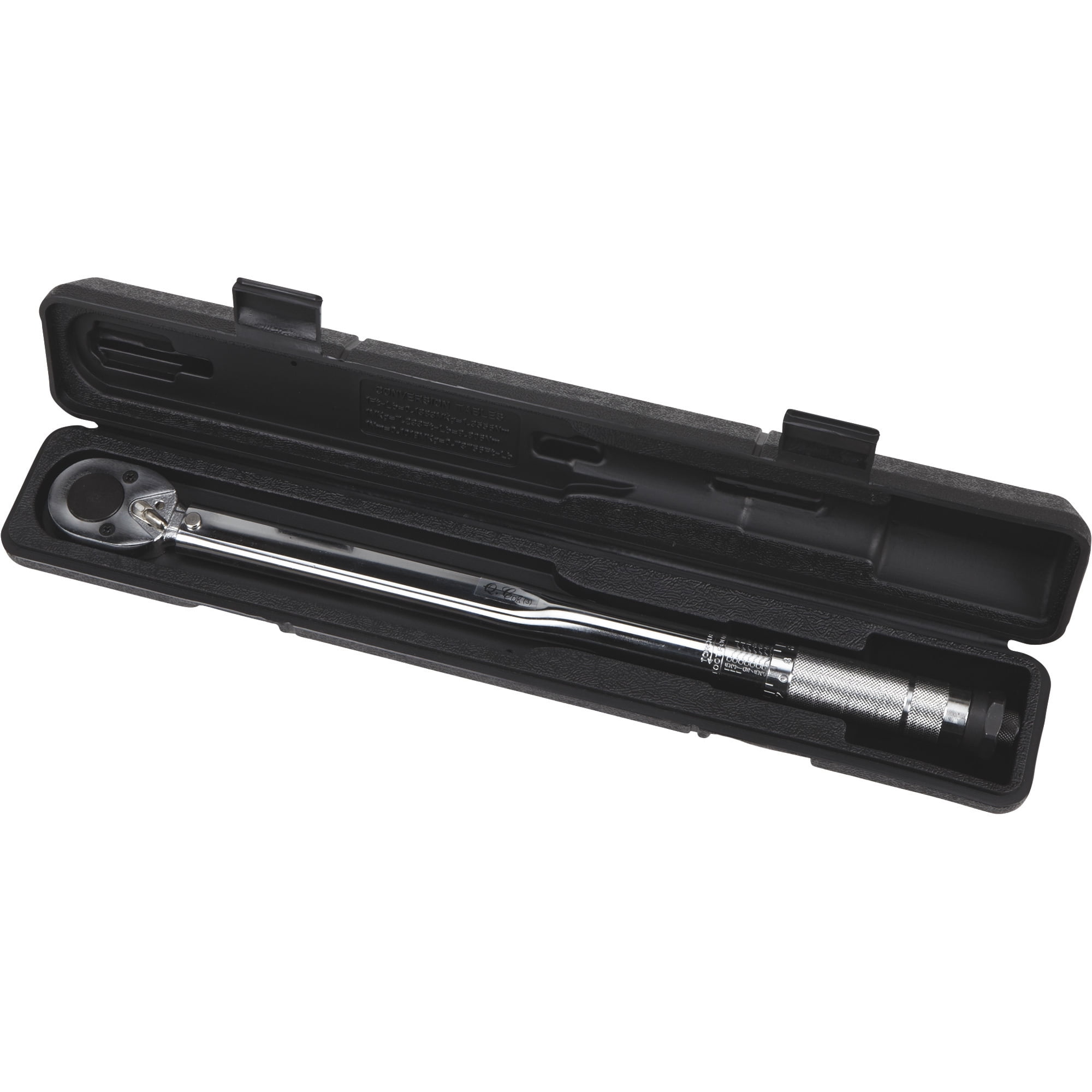 Klutch Torque Wrench, 1/2in. Drive, 20–150 ft./lbs. Max.