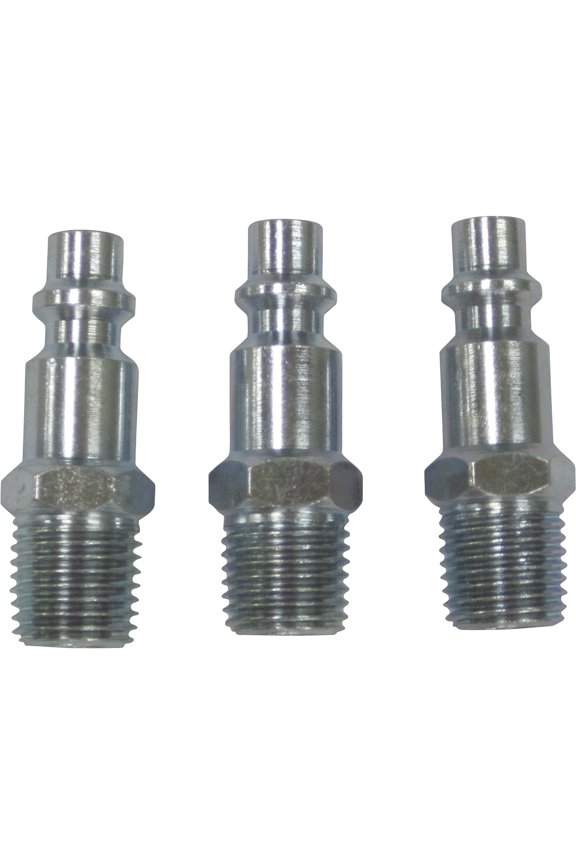 1/4in. Male Air Plugs, 3-Pk., M-Style
