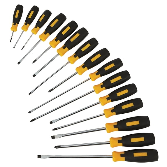Klutch 15-Pc. Combination Screwdriver Set