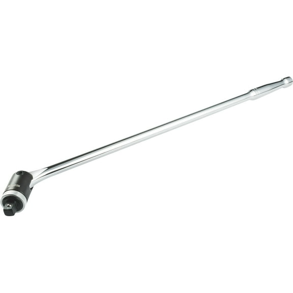 Klutch 24in. Ratcheting Breaker Bar, 1/2in. Drive, Flex Head