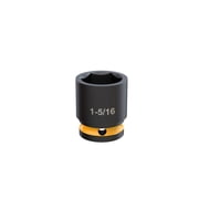 Klutch 3/4in.-Drive 6-Point Chrome Molybdenum Jumbo Impact Socket, 1-5/16in. SAE