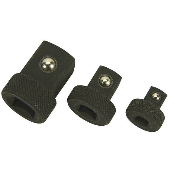 Klutch 3-Pc. Low-Profile Impact Socket Adapter Set