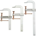 thumbnail image 1 of Klutch 3-Pc. Welding F-Clamp Set, 6in. x 3in.; 8in. x 3in.; 12in. x 3in. Clamp Sizes, 1 of 2