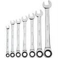 thumbnail image 1 of Klutch 32264 Ratcheting Wrench Set - 7 Piece, SAE 0. 31 inch - 0. 75 inch, 1 of 1