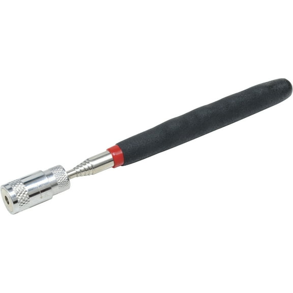 Klutch 5-Lb. Telescopic Magnetic Pickup Tool with LED Light, 7.4in.32in.L Handle