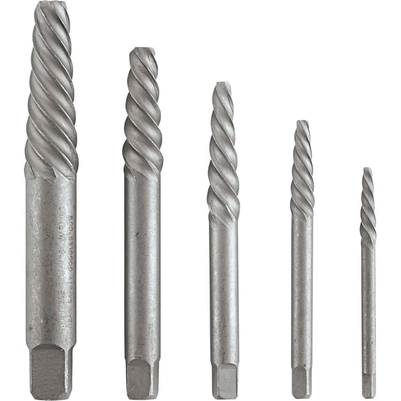 Klutch 5-Pc. Screw Extractor Set