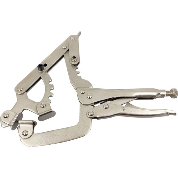 Klutch Adjustable 4-Range Welding Clamp, 11in.L