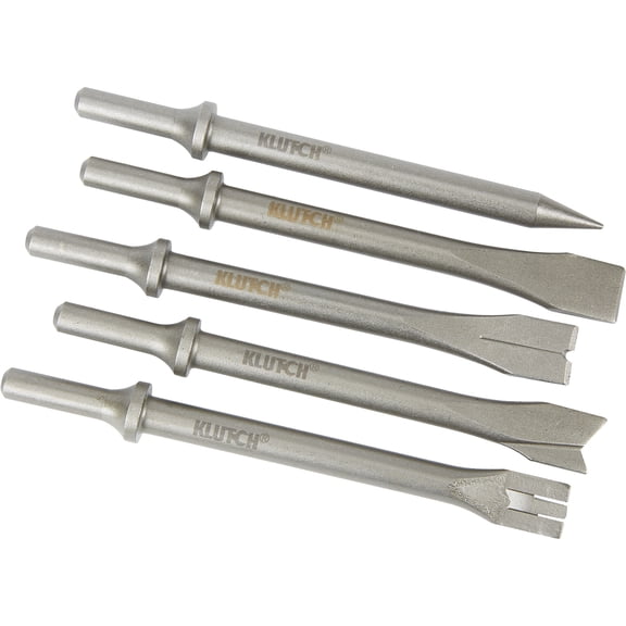 Klutch Air Hammer Chisel Set, 5-Pc.