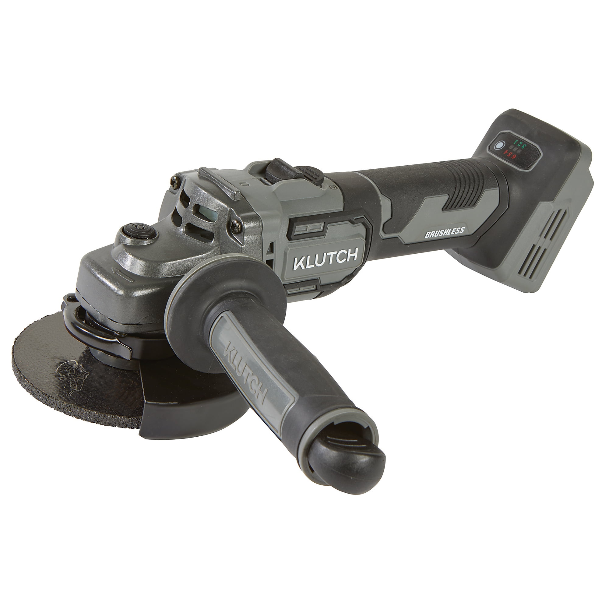 Klutch 4-1/2in. Metal Angle Grinder, KLiQ 20V, 8500 RPM, Brushless, Cordless, Bare Tool
