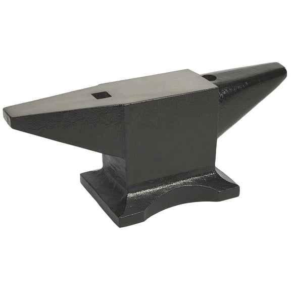 Klutch Cast Iron Anvil, 60 Lbs., 11.81in.L x 3.54in.W Face x 6.5in.L Horn