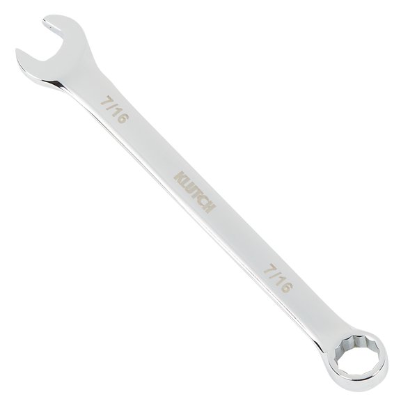 Klutch Combination Wrench, 7/16in. x 5.31in.