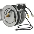 thumbnail image 1 of Klutch Combo Air and Electric Hose Reel, 3/8in. x 25ft., Steel, 1 of 8