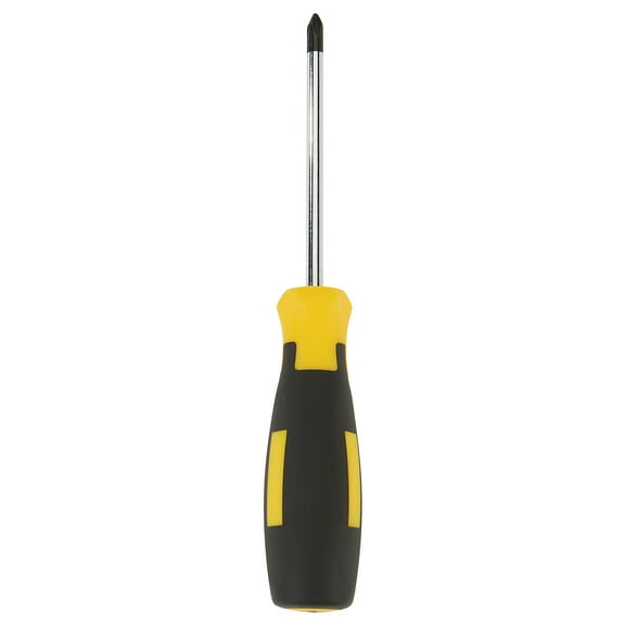 Klutch Comfort Grip Phillips Screwdriver, #2 x 4in. Drive