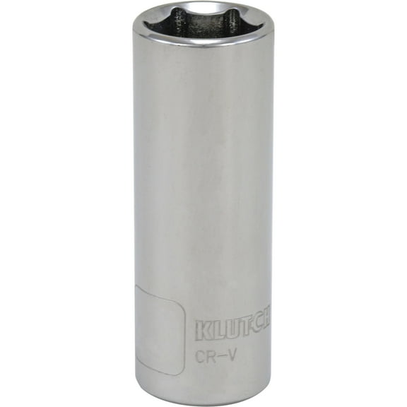 Klutch Deep Socket, Metric, 20mm, 1/2in.-Drive, 6-Pt.