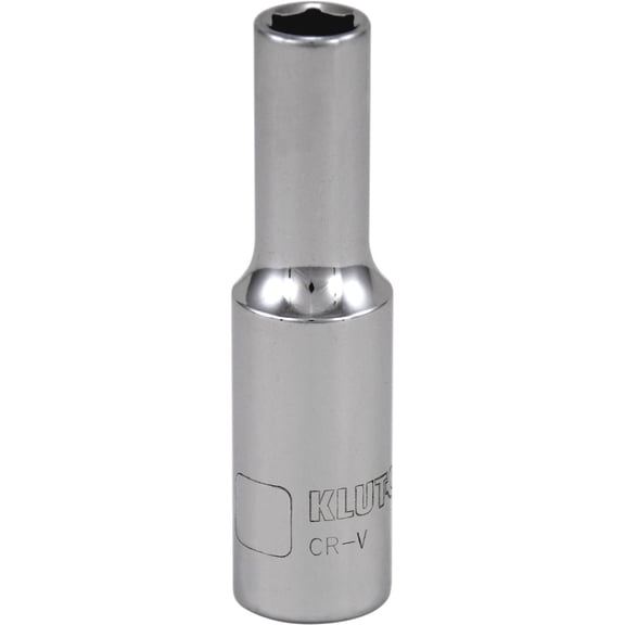 Klutch Deep Socket, Metric, 7mm, 3/8in.-Drive, 6-Pt.
