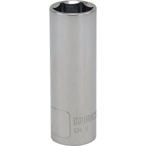 Klutch Deep Socket, SAE, 9/16in., 1/2in.-Drive, 6-Pt.