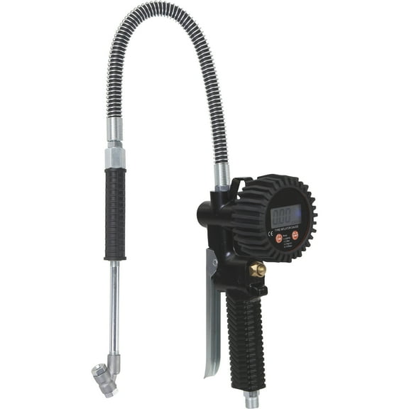Klutch Digital Truck Tire Inflator Gauge, 0–300 PSI