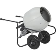 Klutch Electric Cement Mixer, 3.5 Cu. Ft. Poly Drum, 1/2 HP, 120V Electric Motor, 13in. Flat-Free Tires