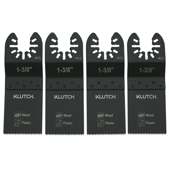 Klutch End-Cut Oscillating Saw Blades, 1/-3/8in., 4-Pc.