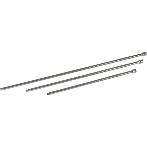 Klutch Extra Long Extension Bar Set, 3-Pc., 3/8in. Drive