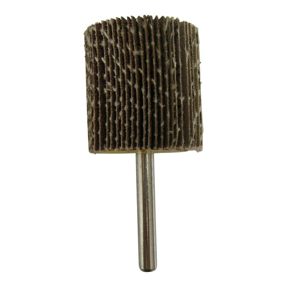 Klutch Flap Wheel, 60 Grit, 1-1/2in. x 1-1/2in., 1/4in. Hex Shaft