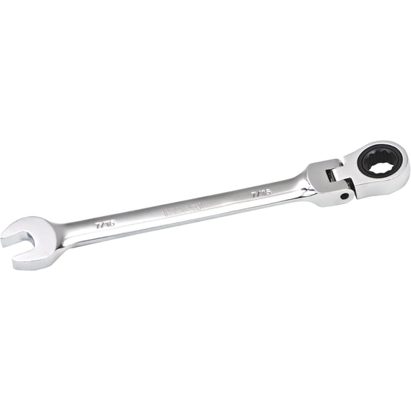 Klutch Flex Ratcheting Wrench, SAE, 7/16in.