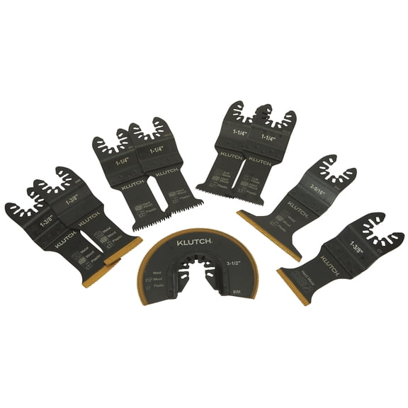 Klutch Multi-Tool Oscillating Blade Kit, 9-Pc.