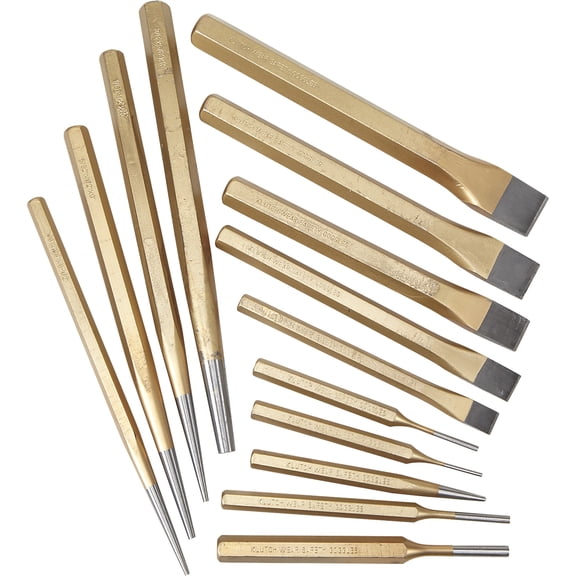 Klutch Punch & Chisel Set, 14-Pc.