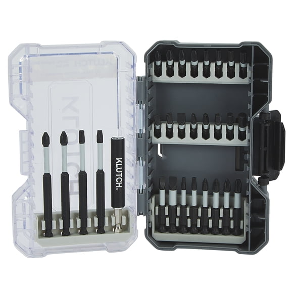 Klutch SAE Impact Driver Bit Set, 30-Pc.