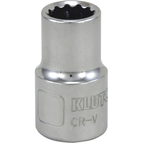 Klutch Socket, Metric, 10mm, 1/2in.-Drive, 12-Pt.
