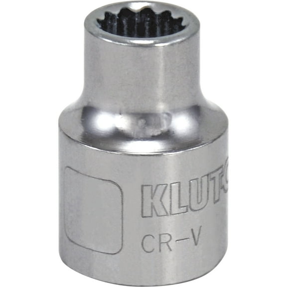 Klutch Socket, Metric, 10mm, 3/8in.-Drive, 12-Pt.