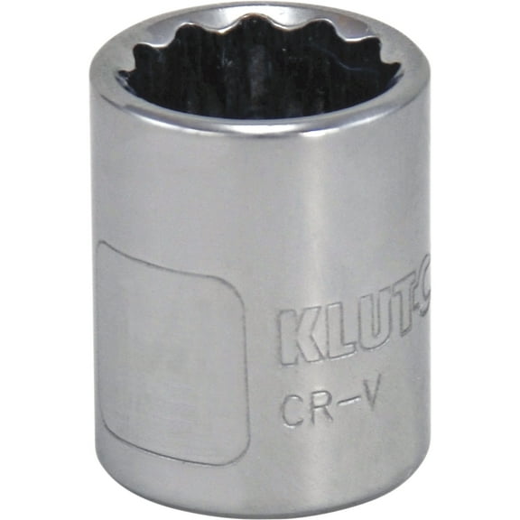 Klutch Socket, Metric, 13mm, 3/8in.-Drive, 12-Pt.