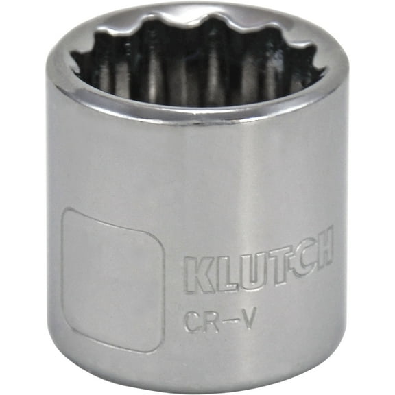Klutch Socket, Metric, 17mm, 3/8in.-Drive, 12-Pt.