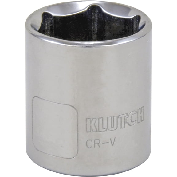 Klutch Socket, Metric, 23mm, 1/2in.-Drive, 6-Pt.