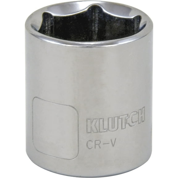 Klutch Socket, Metric, 24mm, 1/2in.-Drive, 6-Pt.