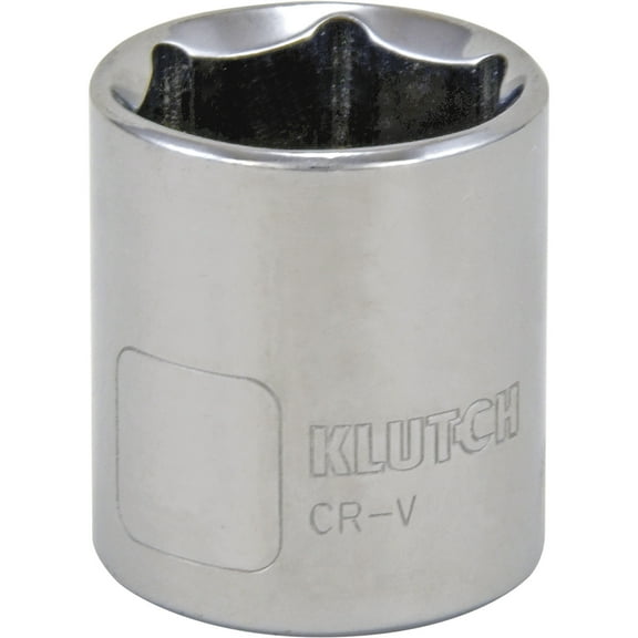Klutch Socket, Metric, 27mm, 1/2in.-Drive, 6-Pt.