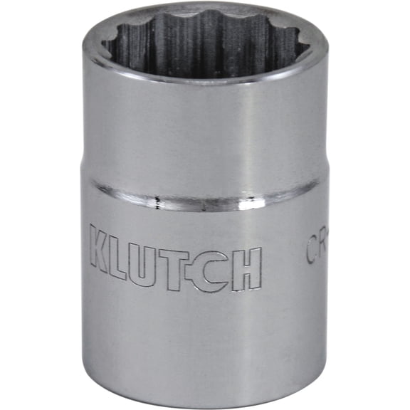 Klutch Socket, SAE, 1 1/4in., 3/4in.-Drive, 12-Pt.